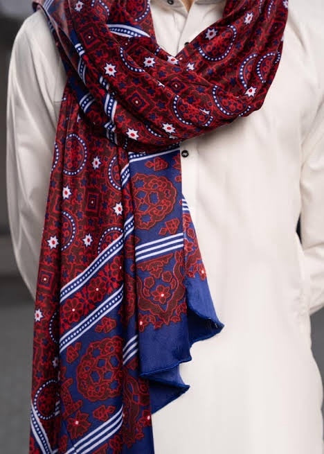 Chandio Heritage Ajarak Scarf - Artisan Crafted | Premium Finish | Unisex
