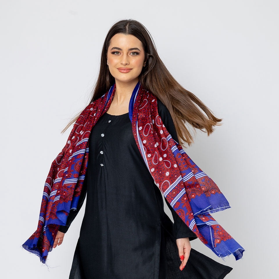 Chandio Heritage Ajarak Scarf - Artisan Crafted | Premium Finish | Unisex