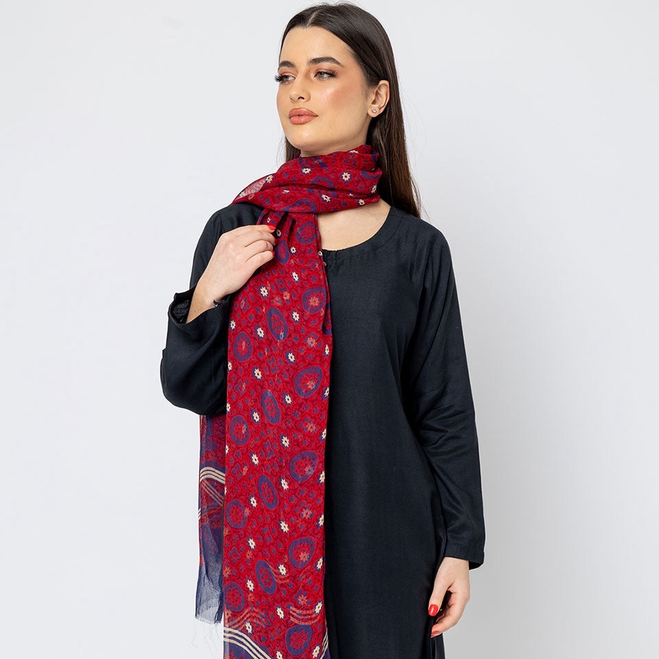 Chandio Heritage Ajarak Scarf - Artisan Crafted | Premium Finish | Unisex