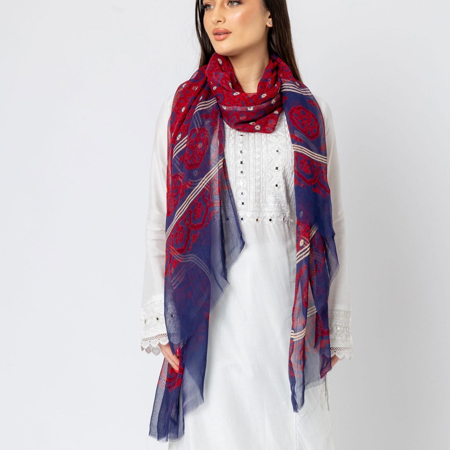 Chandio Heritage Ajarak Scarf - Artisan Crafted | Premium Finish | Unisex